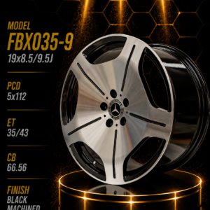 19" Mercedes-Benz Alloy Rims – Staggered Fitment (8.5J Front / 9.5J Rear, 5×112 PCD)