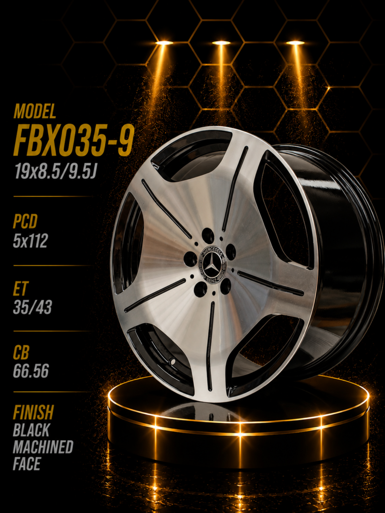 19" Mercedes-Benz Alloy Rims – Staggered Fitment (8.5J Front / 9.5J Rear, 5×112 PCD)