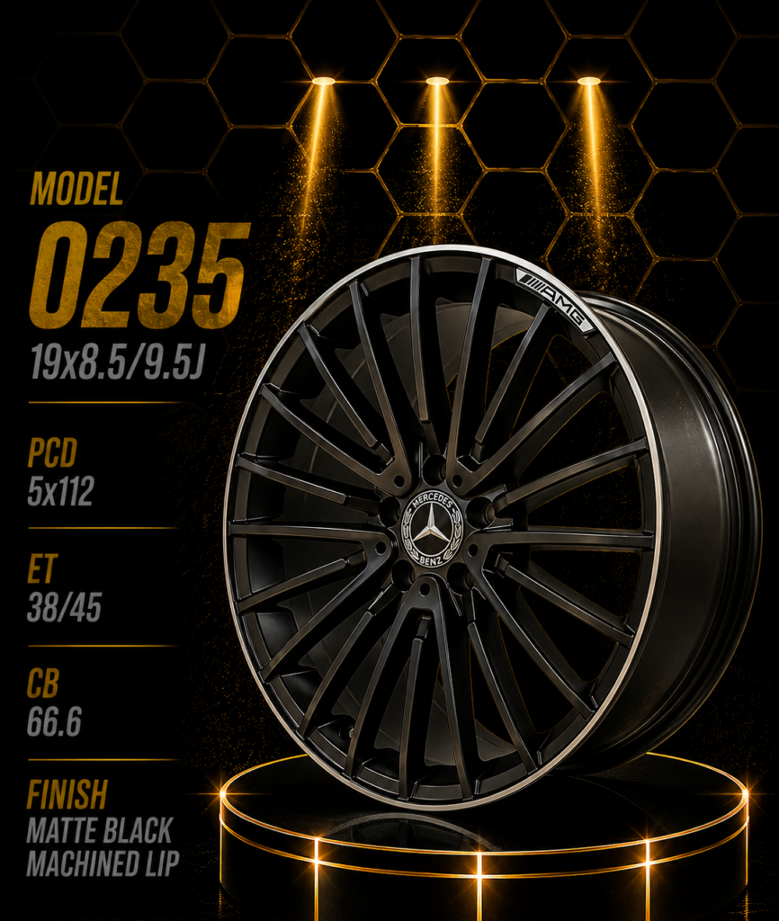 19" Mercedes-Benz Alloy Rims – Staggered Fitment (8.5J Front / 9.5J Rear, 5×112 PCD)