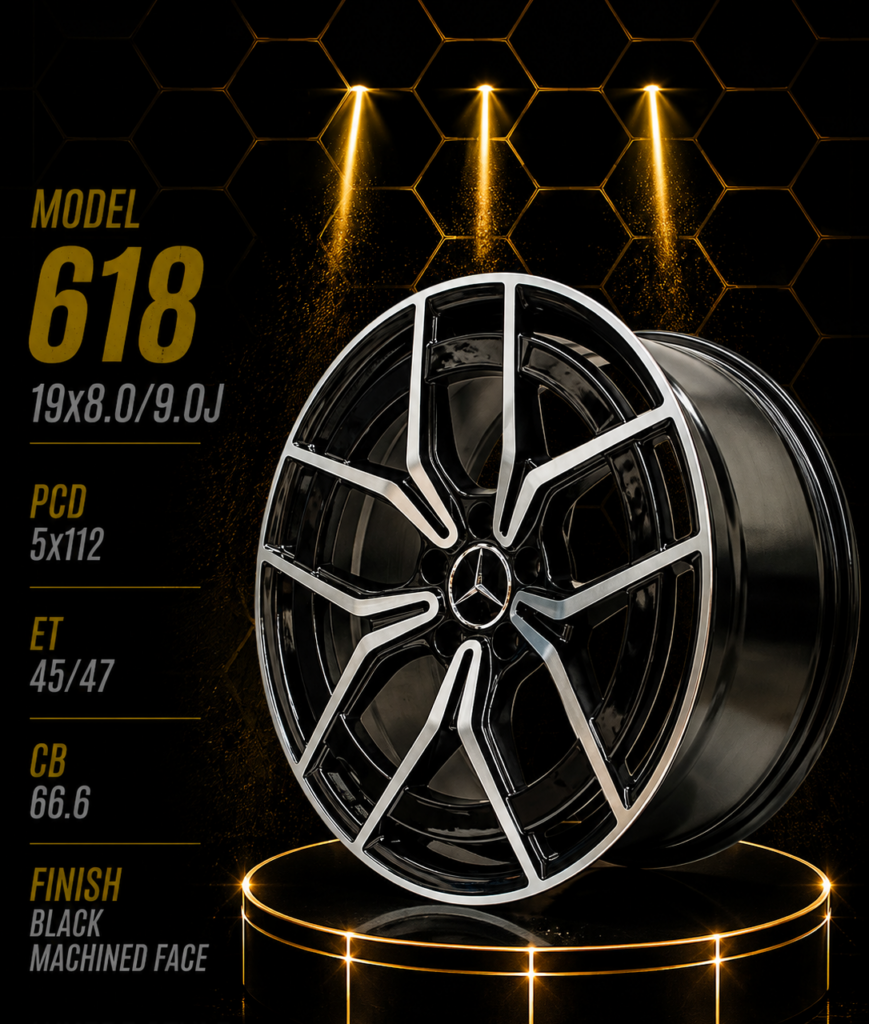 19" Mercedes-Benz Alloy Rims – Staggered Fitment (8J Front / 9J Rear, 5×112 PCD)