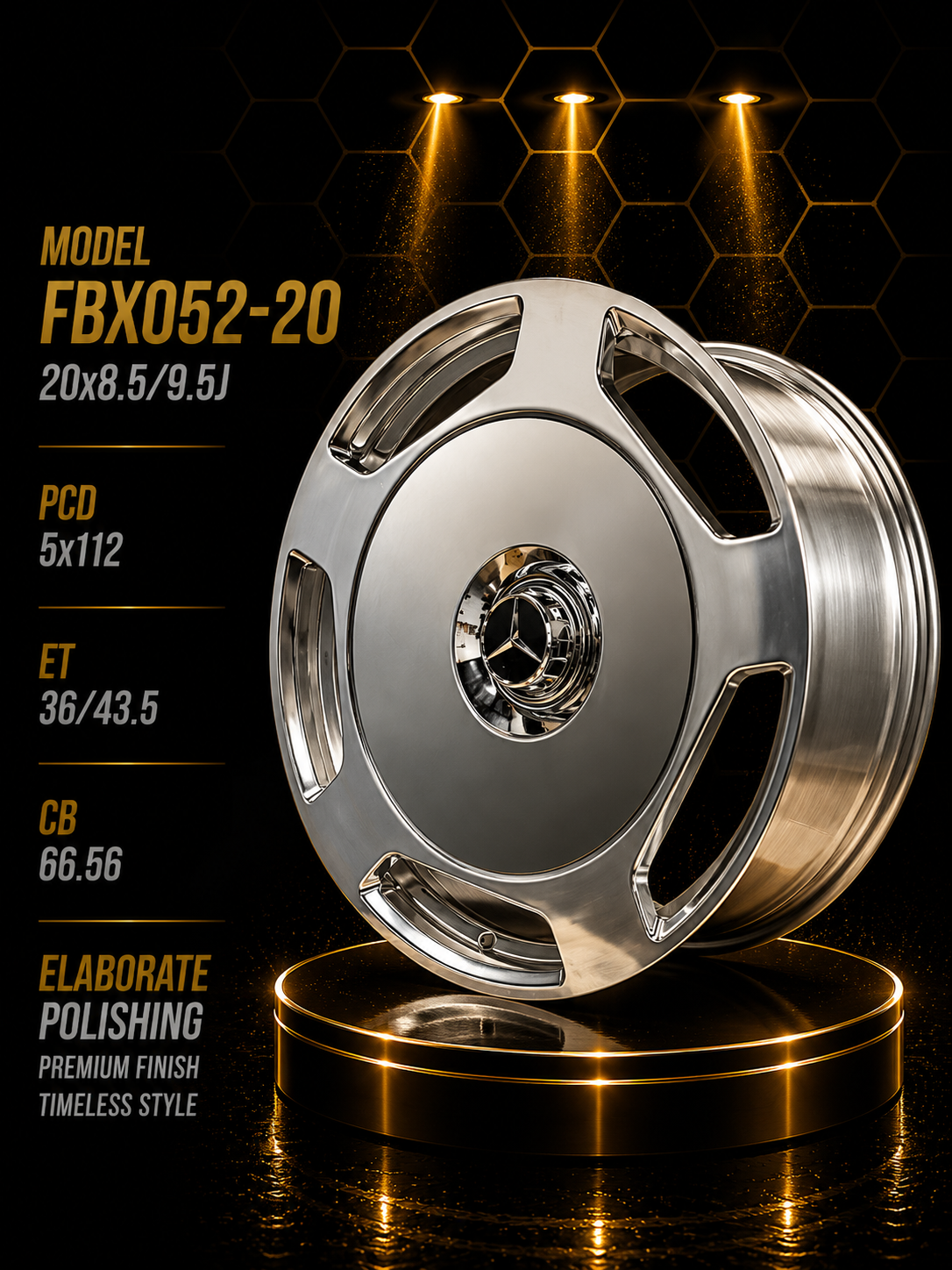 Buy 20" Mercedes-Benz Alloy Rims – Staggered Fitment (8.5J Front / 9.5J Rear, 5/112 PCD) Online | KUSTOM KINGS 20" Mercedes-Benz Alloy Rims – Staggered Fitment (8.5J Front / 9.5J Rear, 5/112 PCD)