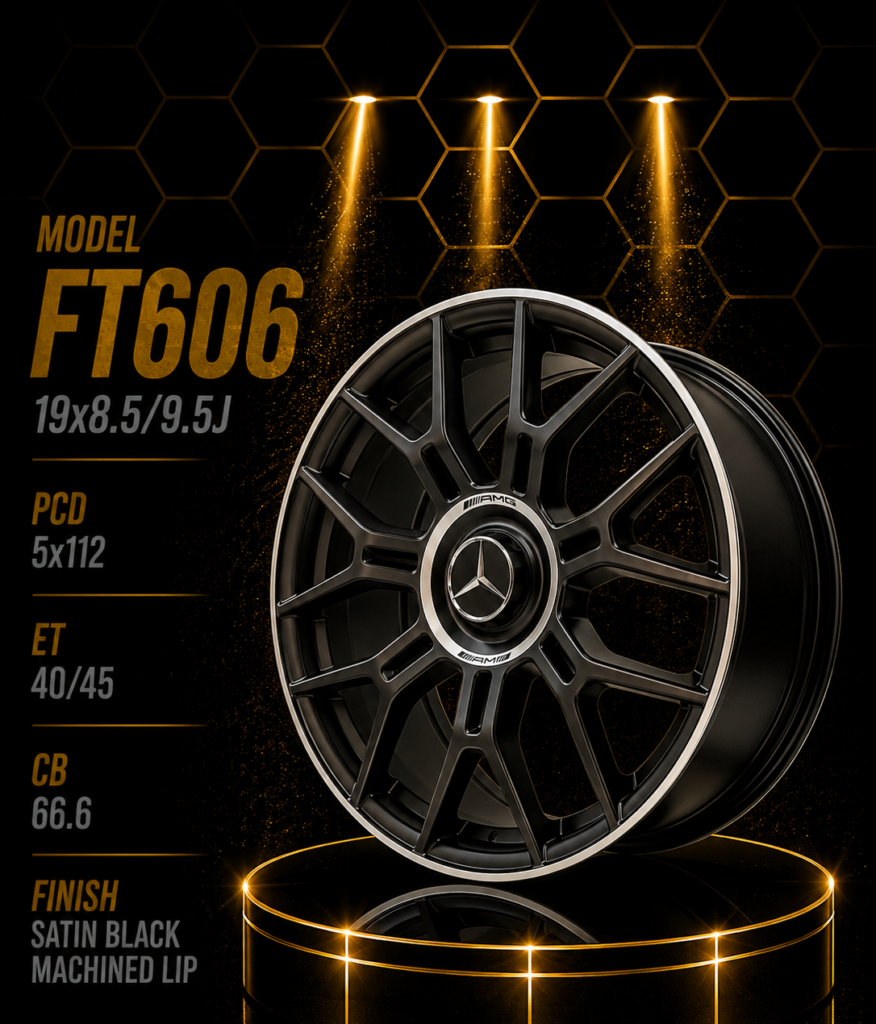 19" Mercedes-Benz Alloy Rims – Staggered Set (8.5J Front / 9.5J Rear, 5×112 PCD)