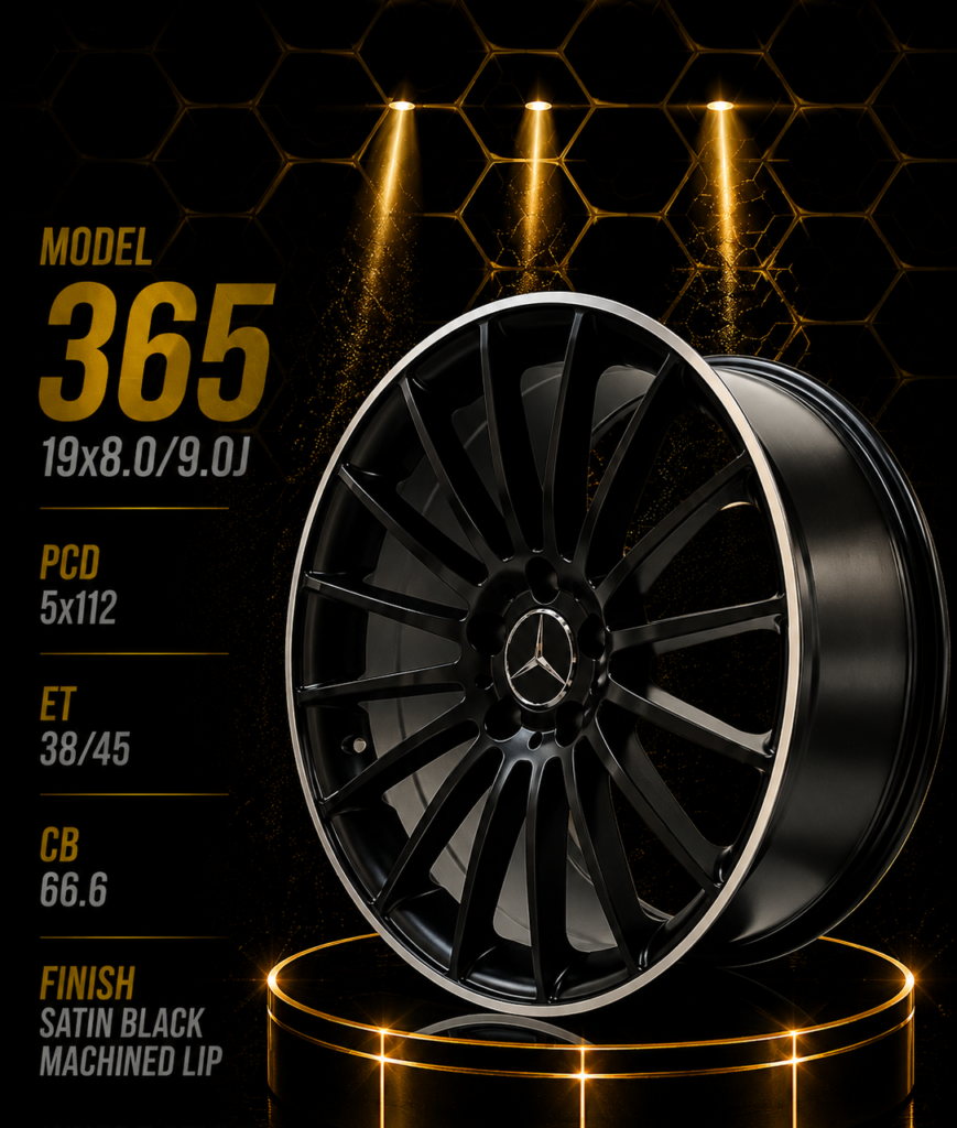 19" Mercedes-Benz Alloy Rims – Staggered Fitment (8J Front / 9J Rear, 5×112 PCD)