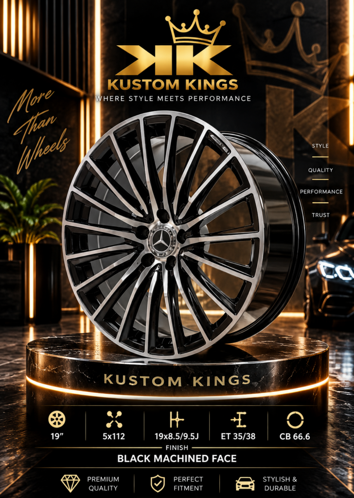 19 Inch Mercedes-Benz Rims – Staggered Set (8.5J Front / 9.5J Rear, 5/112 PCD)