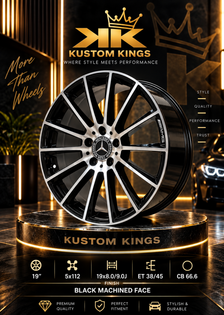 19 Inch Mercedes-Benz Rims – Staggered Setup (8J Front / 9J Rear, 5/112 PCD)