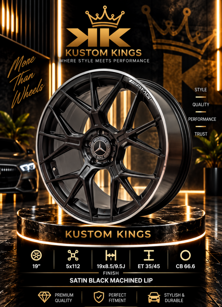 19 Inch Mercedes-Benz Alloy Rims – Staggered Fitment (8.5J Front / 9.5J Rear, 5×112 PCD)