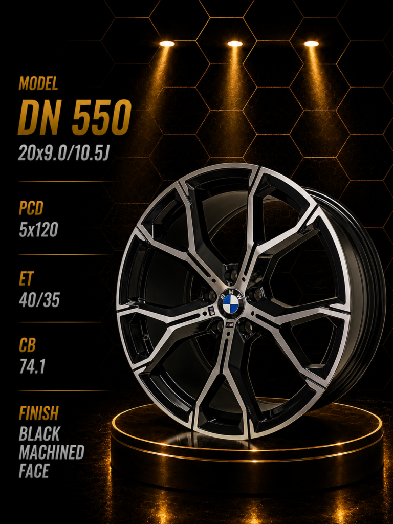 20" BMW Fitment Alloy Rims – 9J Front / 10.5J Rear – 5×120 PCD