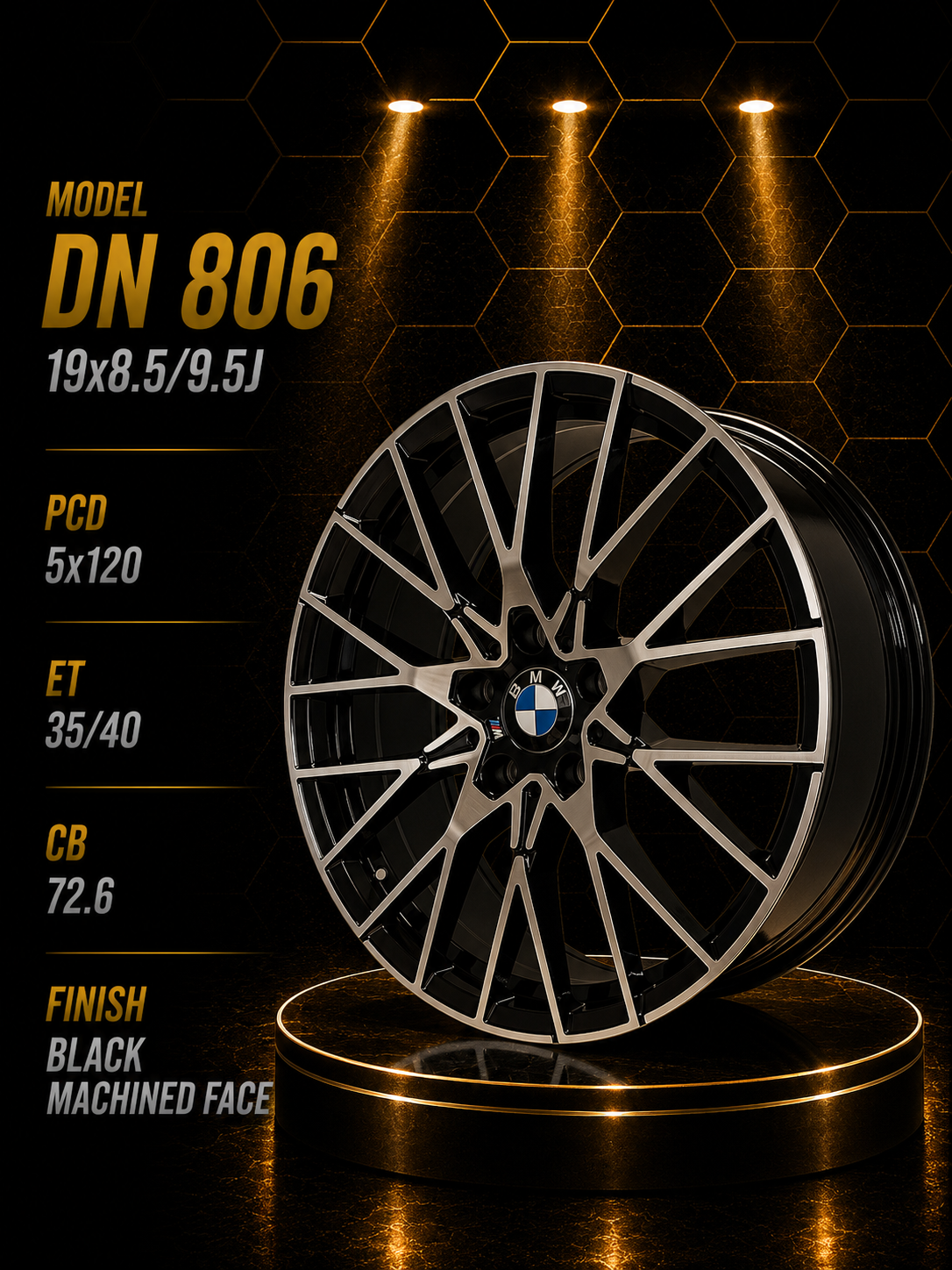 Buy 19" BMW Fitment Alloy Rims – 8.5J Front / 9.5J Rear – 5×120 PCD Online | KUSTOM KINGS 19" BMW Fitment Alloy Rims – 8.5J Front / 9.5J Rear – 5×120 PCD