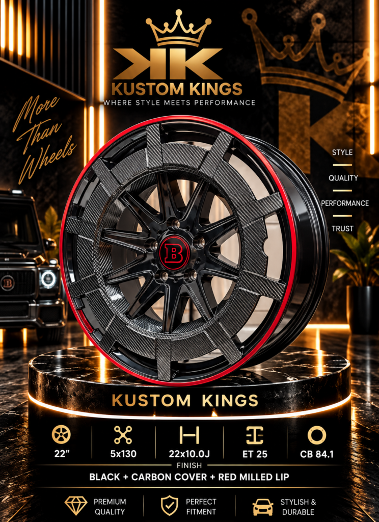 22 Inch Mercedes-Benz Brabus Rims – G-Wagon Fitment (10J, 5×130 PCD)