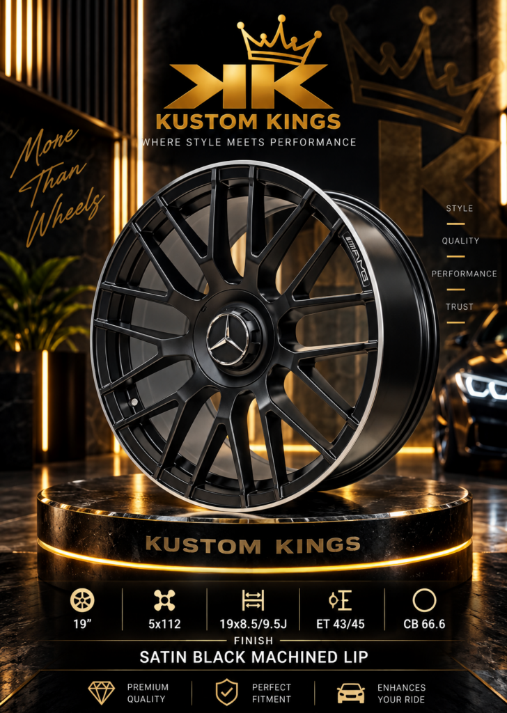 19 Inch Mercedes-Benz Alloy Rims – Staggered Fitment (8.5J Front / 9.5J Rear, 5×112 PCD)