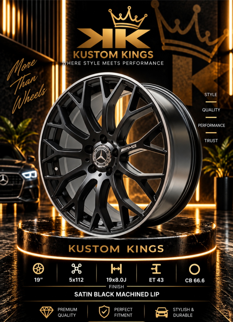 19 Inch Mercedes-Benz Rims – Square Set (8J All Round, 5×112 PCD)