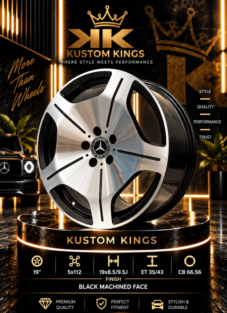 19 Inch Mercedes-Benz Alloy Rims – Staggered Fitment (8.5J Front / 9.5J Rear, 5×112 PCD)