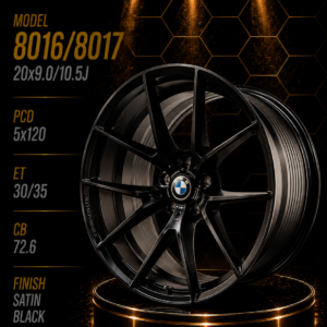 20" BMW Fitment Alloy Rims – 9J Front / 10.5J Rear – 5×120 PCD