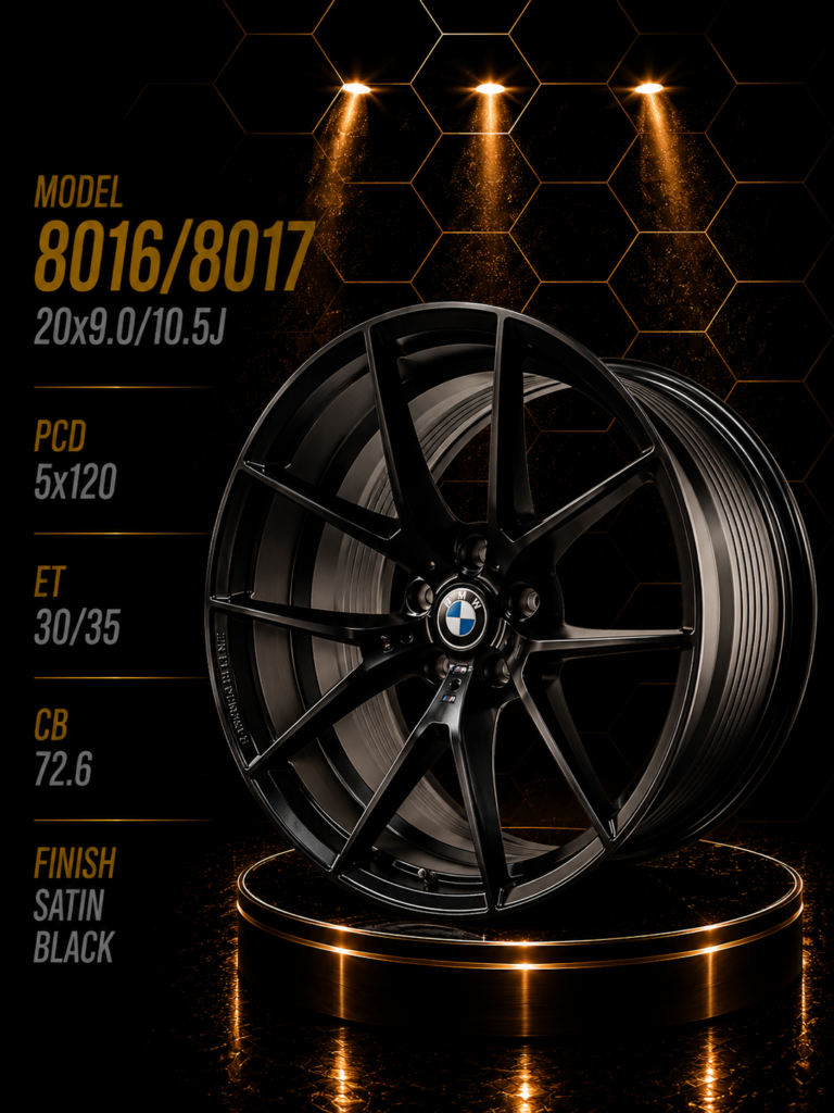 20" BMW Fitment Alloy Rims – 9J Front / 10.5J Rear – 5×120 PCD