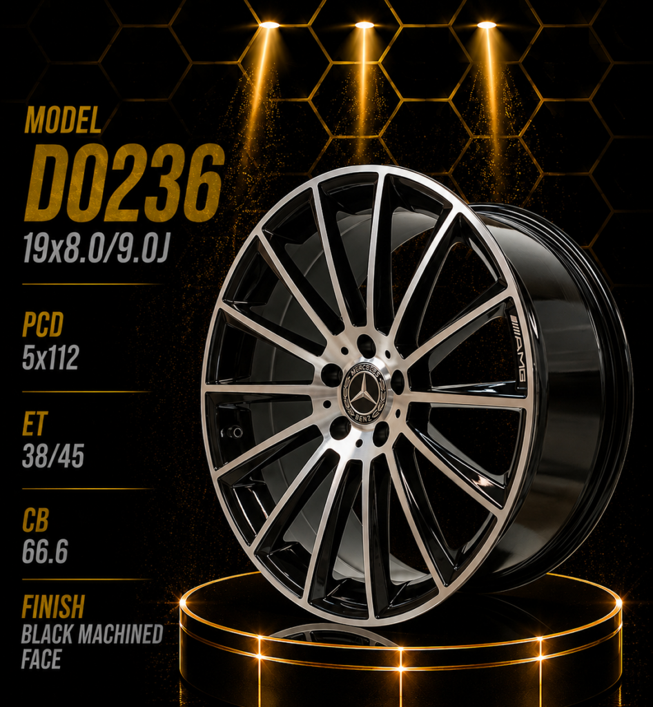 19" Mercedes-Benz Alloy Rims – Staggered Setup (8J Front / 9J Rear, 5/112 PCD)