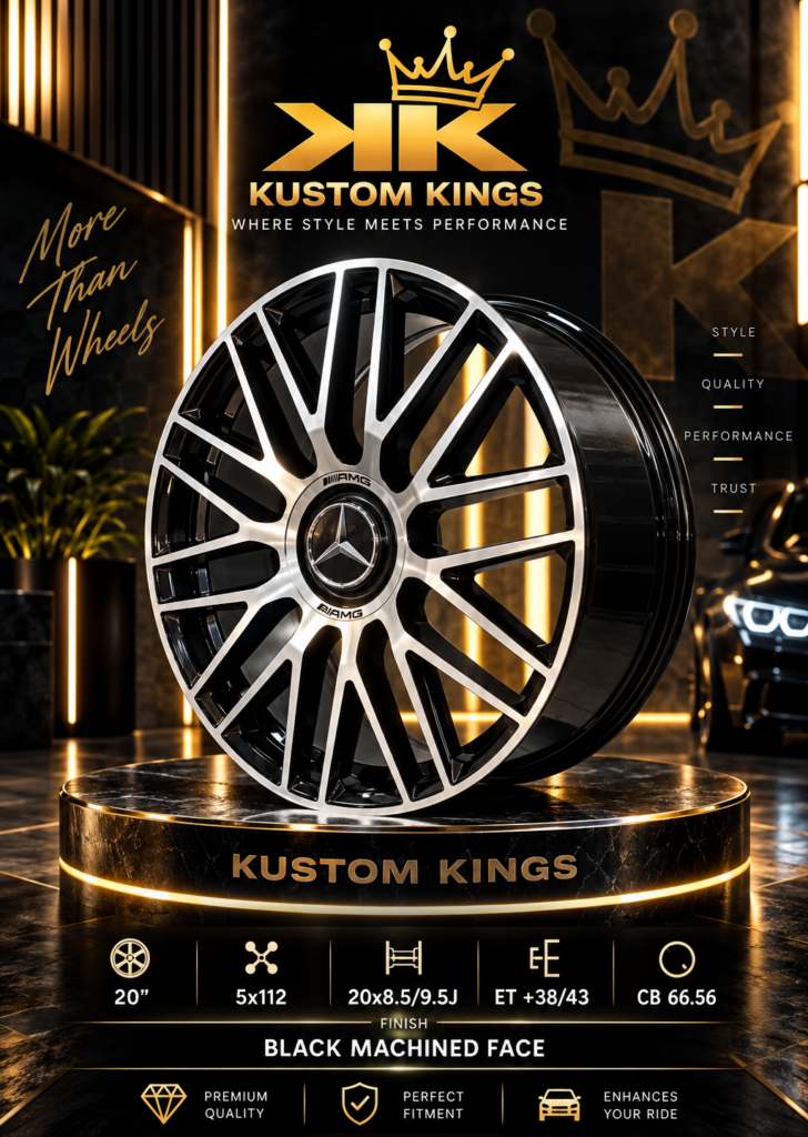 20 Inch Mercedes-Benz Rims – Staggered Set (8.5J Front / 9.5J Rear, 5/112 PCD)