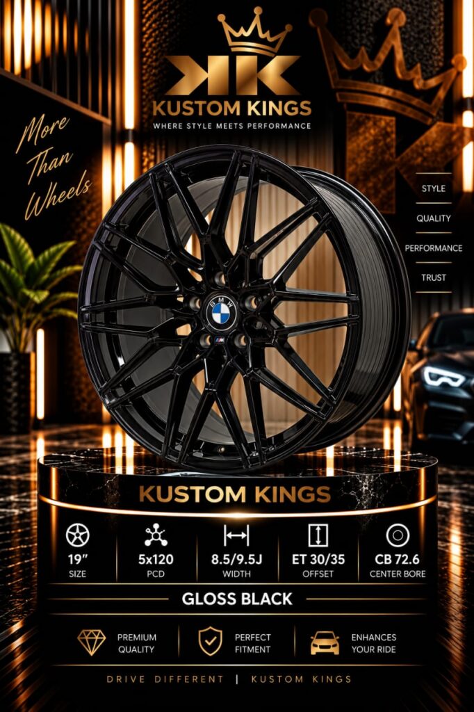 19 Inch BMW Fitment Alloy Rims – 8.5J Front / 9.5J Rear – 5×120 PCD