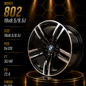 19" BMW Fitment Alloy Rims – 8.5J Front / 9.5J Rear – 5×120 PCD