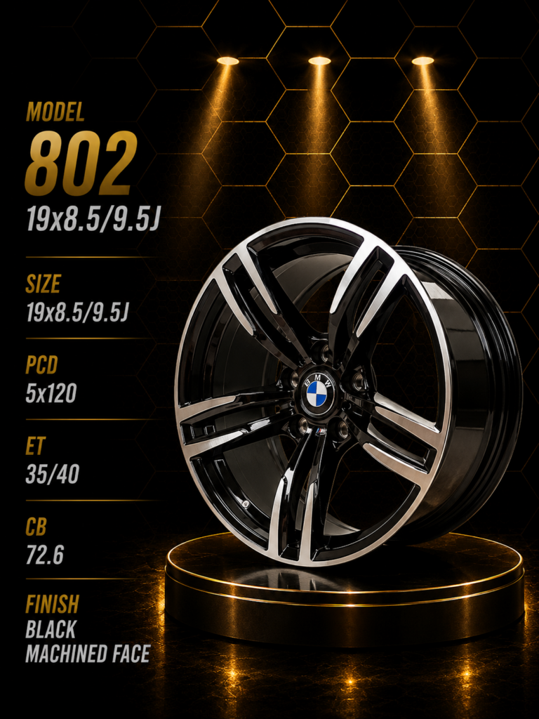 19" BMW Fitment Alloy Rims – 8.5J Front / 9.5J Rear – 5×120 PCD