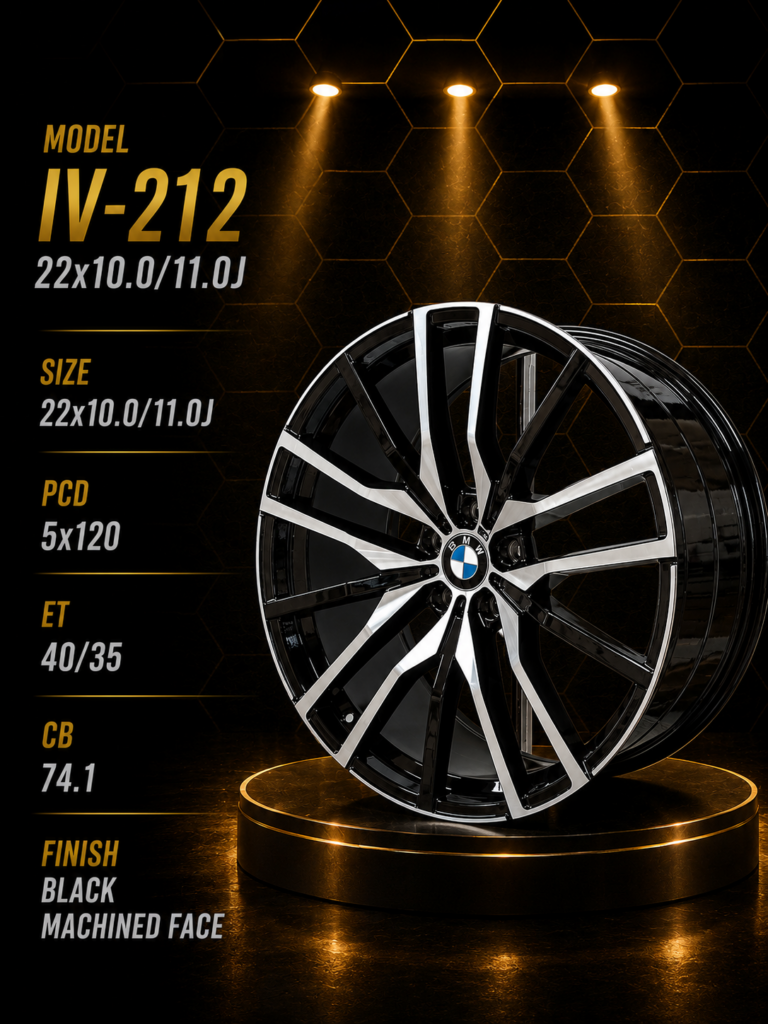 22" BMW Alloy Rims - 10J Front / 11J Rear – 5×120 PCD