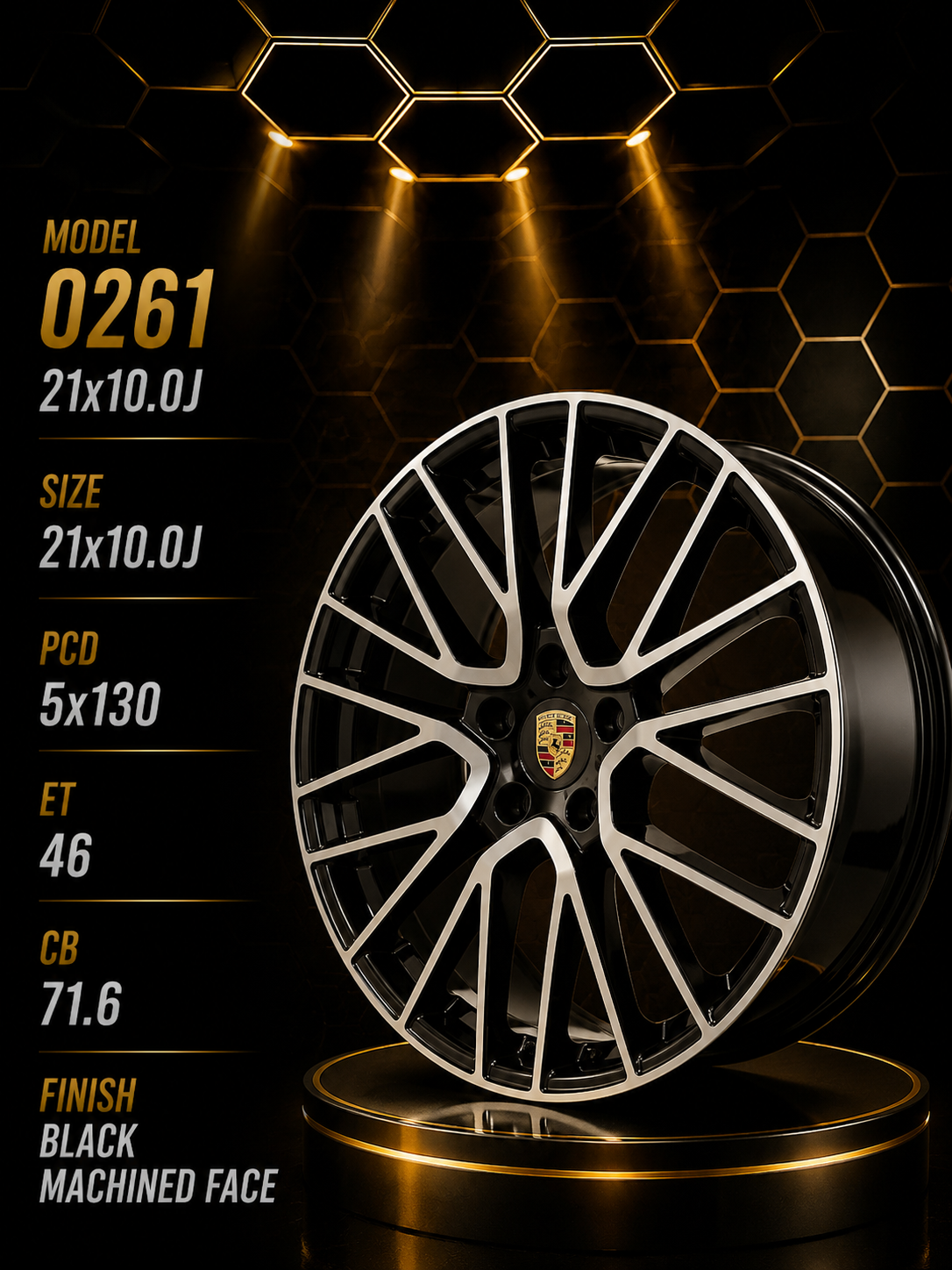 Buy 21" Porsche Alloy Rims - 10J – 5×130 PCD Online | KUSTOM KINGS 21" Porsche Alloy Rims - 10J – 5×130 PCD