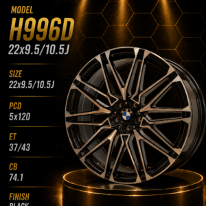 22" BMW Alloy Rims - 9.5J Front / 10.5J Rear – 5×120 PCD