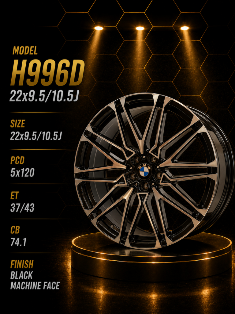 22" BMW Alloy Rims - 9.5J Front / 10.5J Rear – 5×120 PCD
