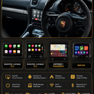 Porsche Replacement Android Touchscreen Radio - 911, Boxster, Cayman, Cayenne, Panamera & Macan