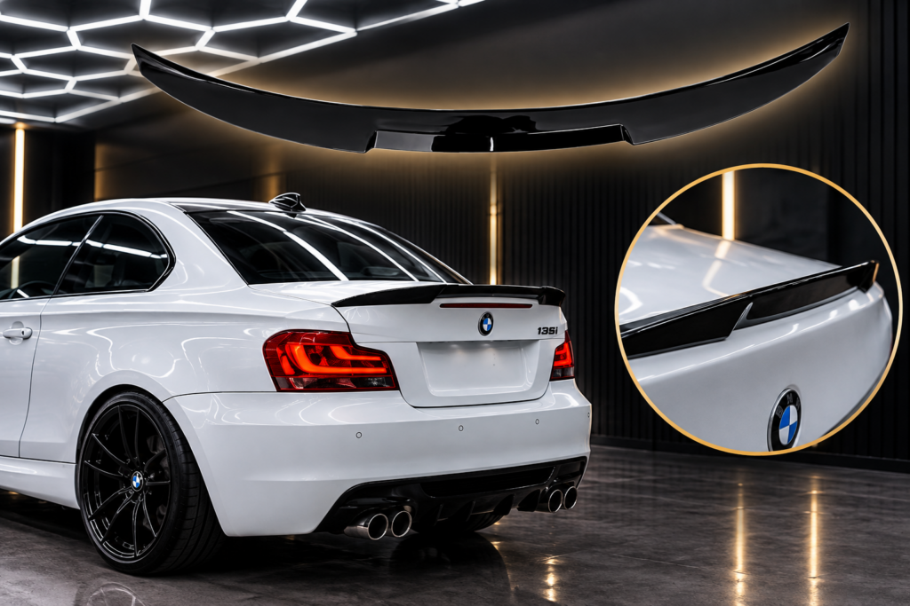 BMW 1 Series M4 Style Gloss Black Boot Spoiler