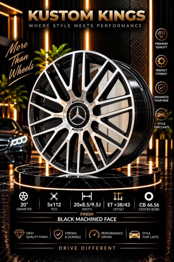 20 Inch Mercedes Benz Fitment 5/112 PCD - AMG Style Multi-Spoke Alloy Wheels